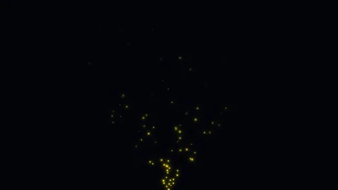 Abstract Motion Graphics Animation with Dynamic Particle Flow Stock Footage 341844420