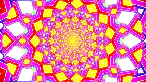 Abstract motion graphics background. Hypnotic mandala for meditation Stock Footage 100147280
