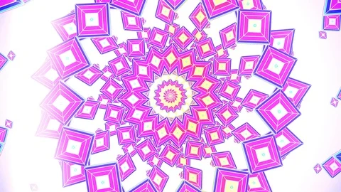 Abstract motion graphics background. Hypnotic mandala for meditation Stock Footage 100147379