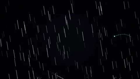 Abstract Motion Graphics Background with Moving Light Trails and Rain 動画素材 333080900