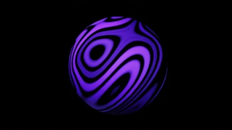 Abstract motion graphics background, purple sphere Stock Footage 143998511