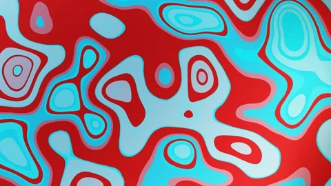 Abstract motion graphics background, red and blue moving circles Stock Footage 144188833