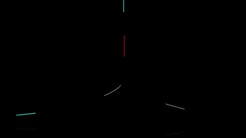 Abstract Motion Graphics with Colorful Curved Lines 스톡 동영상 341415677
