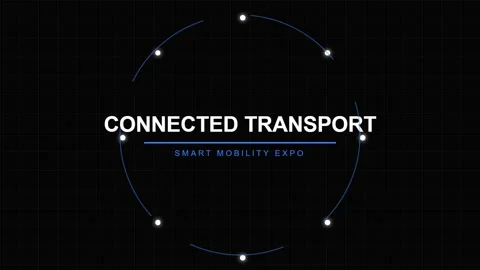 Abstract motion graphics: Connected transport and smart mobility solutions Stock Footage 337501027