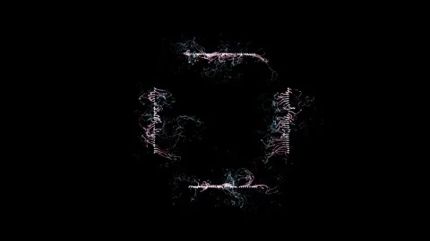 Abstract Motion Graphics Design on Digital Science Fiction or Mysterious Vi.. Stock Footage 265395837