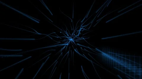 Abstract Motion Graphics Design on Digital Science Fiction or Mysterious Vi.. Stock Footage 265395852