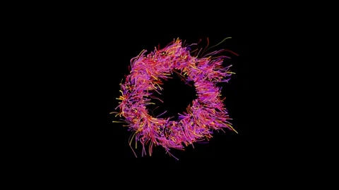 Abstract Motion Graphics Design on Digital Science Fiction or Mysterious Vi.. Stock-Footage 265395853