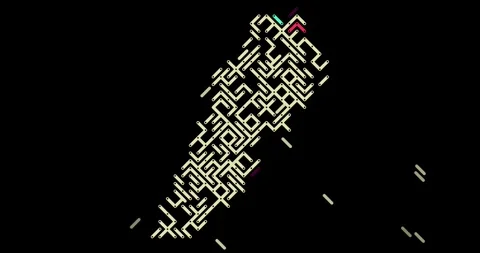 Abstract Motion Graphics Diagonal Flow Builds Lebanon Video stock 328064996