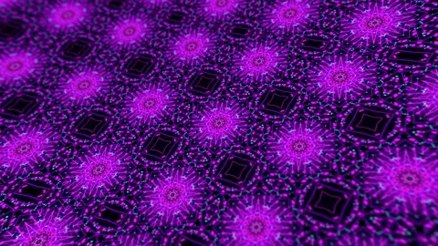 Abstract motion graphics with a digital mandala fractal seamless loop Video stock 157717995