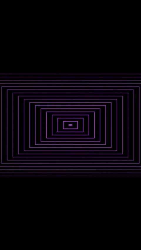 Abstract motion graphics featuring expanding neon purple rectangles growing.. Stock Footage 338421636