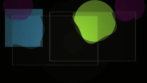 Abstract Motion Graphics Featuring Floating Geometric Shapes and Dynamic Tr.. Stock Footage 340522628