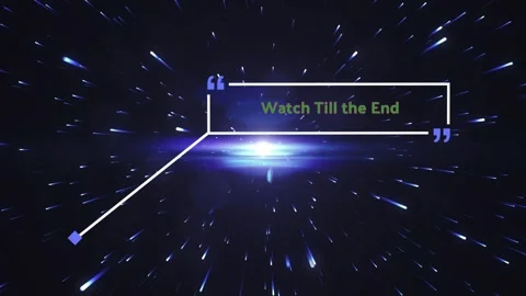 Abstract Motion Graphics Featuring Glowing Light Streaks and Quotation Marks in Stock Footage 338332282