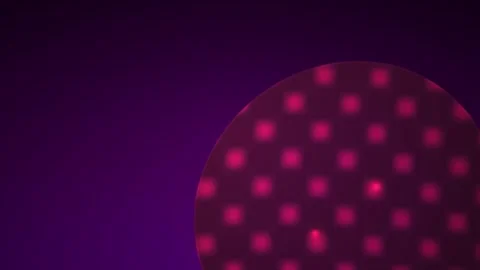 Abstract Motion Graphics Featuring Pulsing Red Circles on a Dark Purple Bac.. Stock Footage 341800627