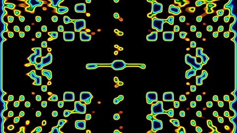 Abstract Motion Graphics Fluid Grid Motion Pattern Stock Footage 300804563