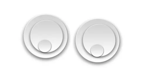 Abstract motion graphics of gray circles in white background. Stock Footage 285825482