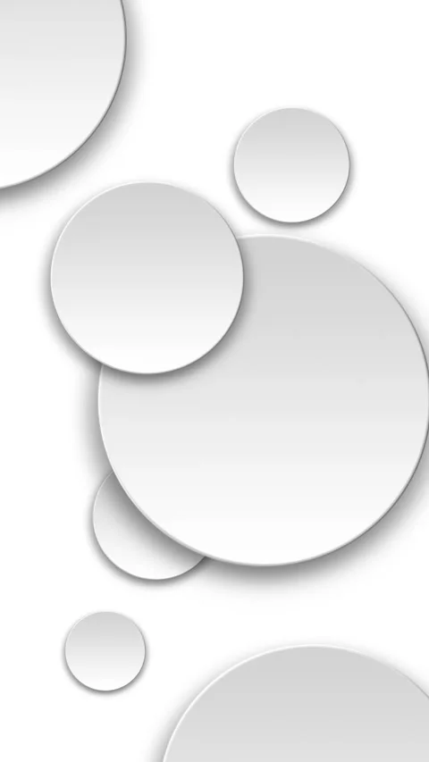 Abstract motion graphics of gray circles in white background. Stock Footage 285825827