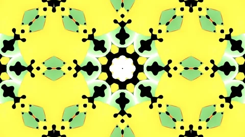 Abstract motion graphics green, yellow, black, white and red background. Stock Footage 110923328