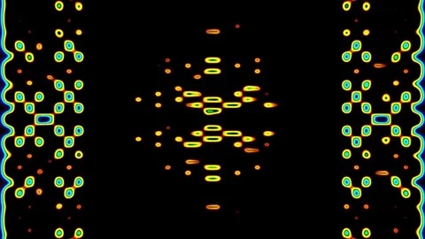 Abstract Motion Graphics Interconnected Neon Flow Stock Footage 300804565