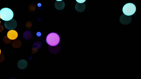 Abstract motion graphics with light balls Stock Footage 68754746