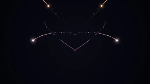 Abstract Motion Graphics with Neon Lights. Stock Footage 329290485