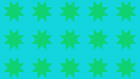 Abstract motion graphics pattern in a rainbow palette. Minimal animation Stock Footage 158510432