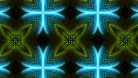 Abstract motion graphics.  Patterns of  kaleidoscopes. Endless cycle Video stock 138044551