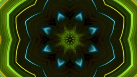 Abstract motion graphics.  Patterns of  kaleidoscopes. Endless cycle Video stock 138044554