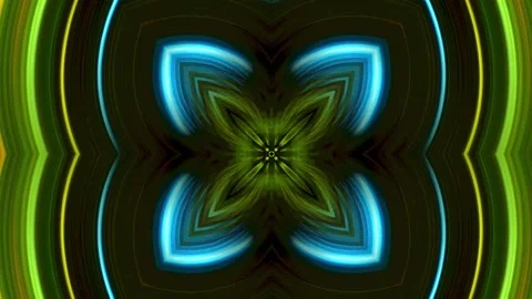 Abstract motion graphics.  Patterns of  kaleidoscopes. Endless cycle Video stock 138044558
