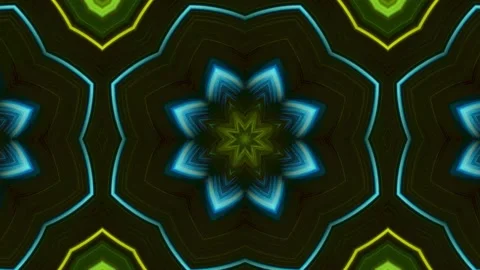 Abstract motion graphics.  Patterns of  kaleidoscopes. Endless cycle 動画素材 138044563