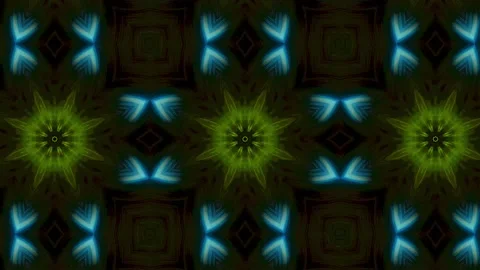 Abstract motion graphics.  Patterns of  kaleidoscopes. Endless cycle Video stock 138044568