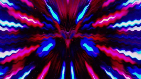 Abstract motion graphics.  Patterns of  kaleidoscopes. Endless cycle Video stock 138044590