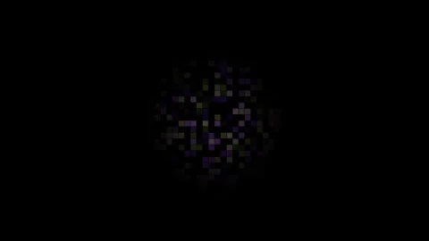 Abstract motion graphics with pixel pattern in dark Stock Footage 338358376