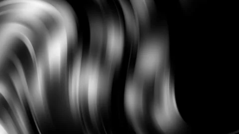 Abstract motion graphics with smooth flowing shapes in black and white, cre.. Stock Footage 313191389