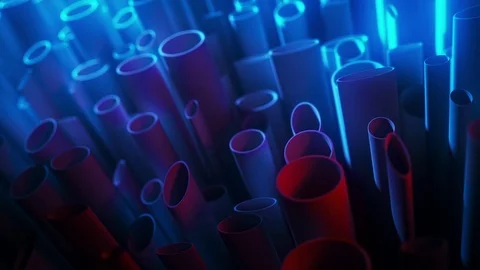 Abstract motion graphics tube loop. 스톡 동영상 72981633