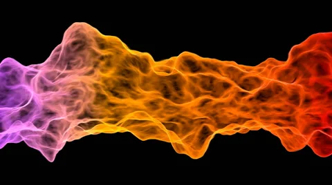 Abstract motion in the hot colors on the dark background. Stock Footage 64970895
