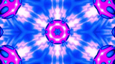 Abstract motion kaleidoscope VJ loop background Stock Footage 340073291