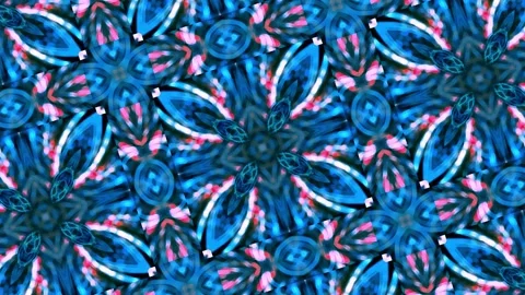 Abstract motion kaleidoscope VJ loop background Stock Footage 340073300