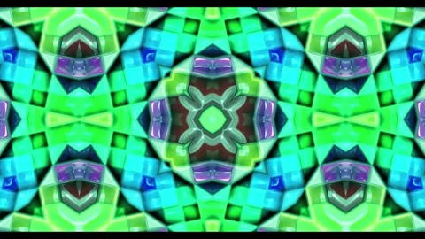 Abstract motion kaleidoscope VJ loop background Stock Footage 340073314