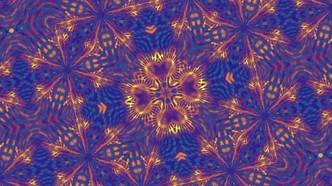 Abstract motion kaleidoscope VJ loop background Stock Footage 340073594