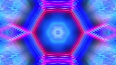 Abstract motion kaleidoscope VJ loop background Stock Footage 340073615