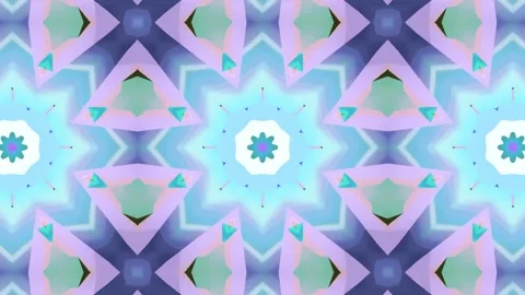 Abstract motion kaleidoscope VJ loop background Stock Footage 340073643
