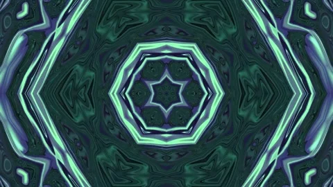 Abstract motion kaleidoscope VJ loop background Stock Footage 340073646