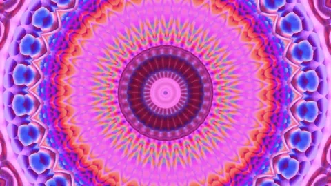 Abstract motion kaleidoscope VJ loop background Stock Footage 340073669