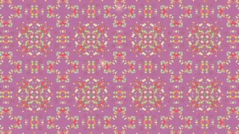 Abstract motion kaleidoscope VJ loop background Stock Footage 340073699