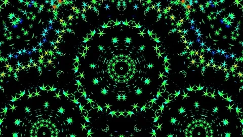 Abstract motion kaleidoscope VJ loop background Stock Footage 340073705
