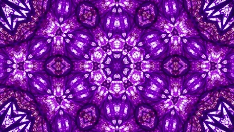 Abstract motion kaleidoscope VJ loop background Stock Footage 340075333