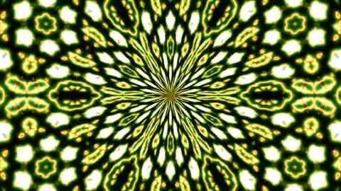 Abstract motion kaleidoscope VJ loop background Stock Footage 340075376
