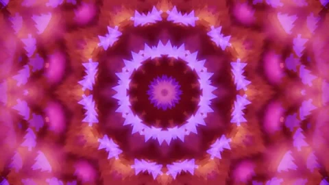 Abstract motion kaleidoscope VJ loop background Stock Footage 340075380
