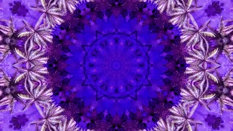 Abstract motion kaleidoscope VJ loop background Stock Footage 340075388