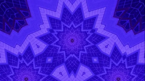 Abstract motion kaleidoscope VJ loop background Stock Footage 340075410